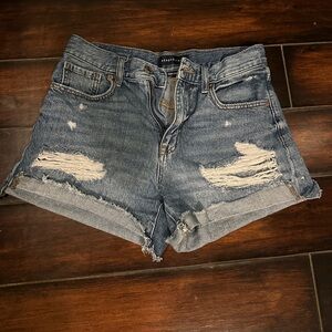 Women’s blue jean shorts